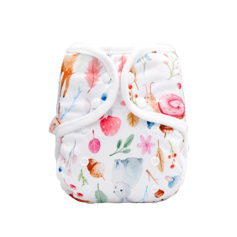Rainbo&Iris Cute Fashion Cloth Diaper Cover With Rainbow Print Baby Gift Accessory $20.67 Dana Fashion Color: Forest Baby & Mother Product Information: Colors: animals, elk, hot air balloons, rainbows, mushrooms, daisies, watercolor rainbows, flowers, for