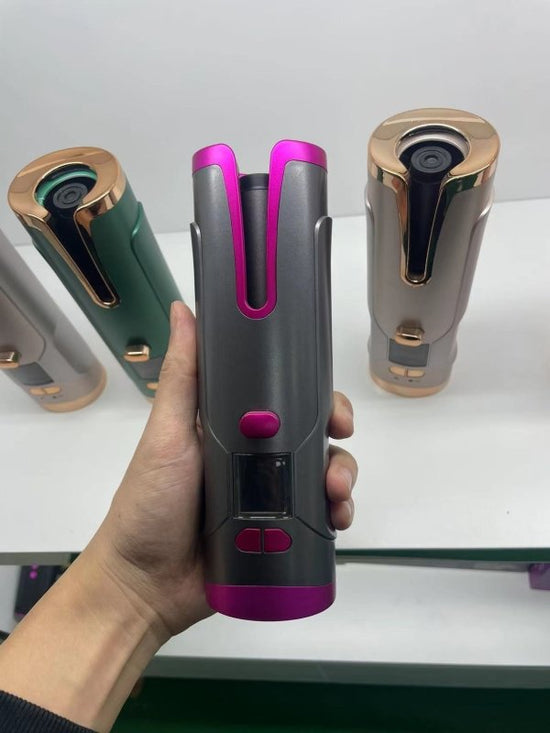 Rechargeable Automatic Hair Curler Women Portable Hair Curling Iron LCD Display Ceramic Curly Rotating Curling Wave Styer $29.00 Dana Fashion Color: Black Model: USB Beauty Tools Overview: New Create beautiful curls or waves anytime, anywhere with the Unb