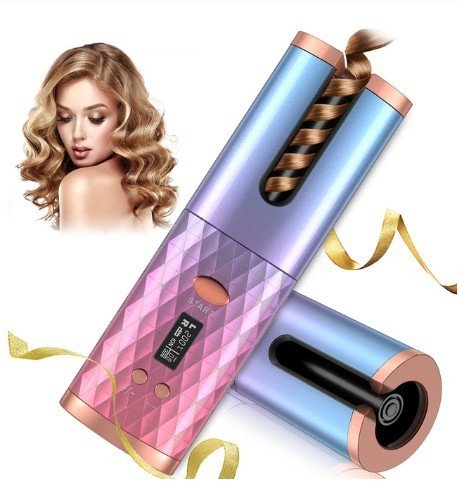 Rechargeable Automatic Hair Curler Women Portable Hair Curling Iron LCD Display Ceramic Curly Rotating Curling Wave Styer $29.00 Dana Fashion Color: Black Model: USB Beauty Tools Overview: New Create beautiful curls or waves anytime, anywhere with the Unb