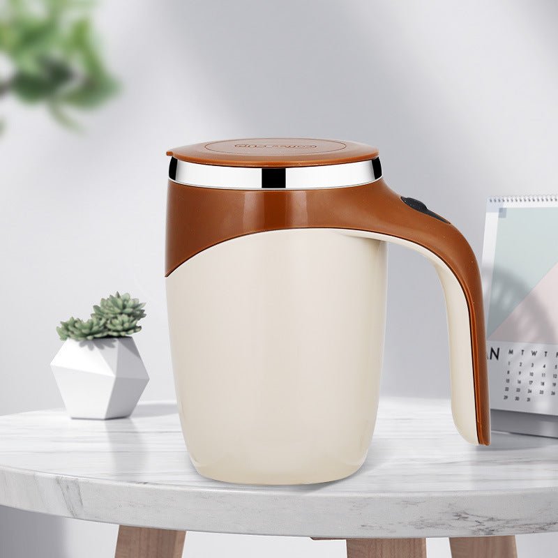 Rechargeable Model Automatic Stirring Cup Coffee Cup High Value Electric Stirring Cup Lazy Milkshake Rotating Magnetic Water Cup $24.26 Dana Fashion Color: Coffee Dana's Kitchen Overview: Made of food-grade material, safe and healthy, and the inner liner