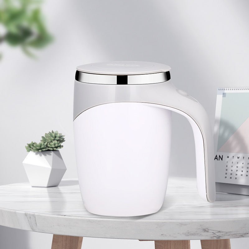 Rechargeable Model Automatic Stirring Cup Coffee Cup High Value Electric Stirring Cup Lazy Milkshake Rotating Magnetic Water Cup $28.88 Dana Fashion Color: White Dana's Kitchen Overview: Made of food-grade material, safe and healthy, and the inner liner i