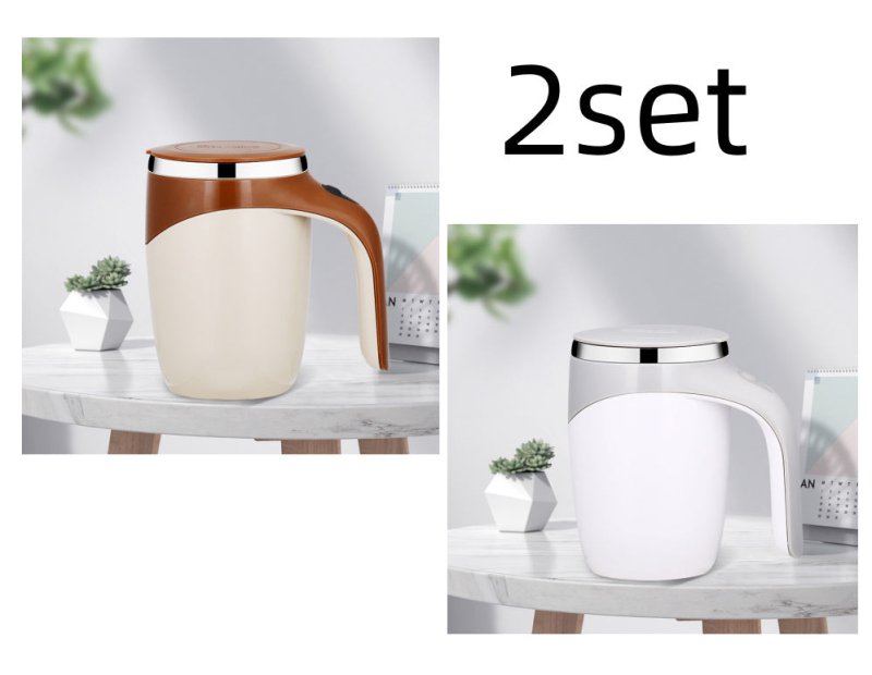 Rechargeable Model Automatic Stirring Cup Coffee Cup High Value Electric Stirring Cup Lazy Milkshake Rotating Magnetic Water Cup $63.73 Dana Fashion Color: Suit2pcs Dana's Kitchen Overview: Made of food-grade material, safe and healthy, and the inner line