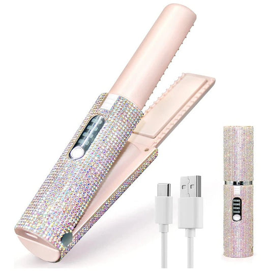 Rechargeable Portable USB Hair Straightener $55.90 Dana Fashion power: Black Beauty Tools Product information: Power: red, black, green, silver, pink Power supply mode: Wireless (lithium battery) Color: green, silver, red, pink, black Rated Power: 10 Rate