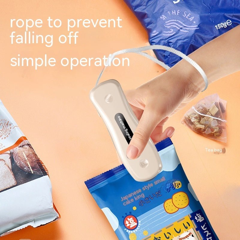 Rechargeable Small USB Mini Sealing Machine Portable Kitchen Gadgets $25.50 Dana Fashion Color: Black Electrical outlet: USB Dana's Kitchen Overview: Sealing preservation Clutch blade Small and portable Multi-purpose machine Magnetic attraction patch USB