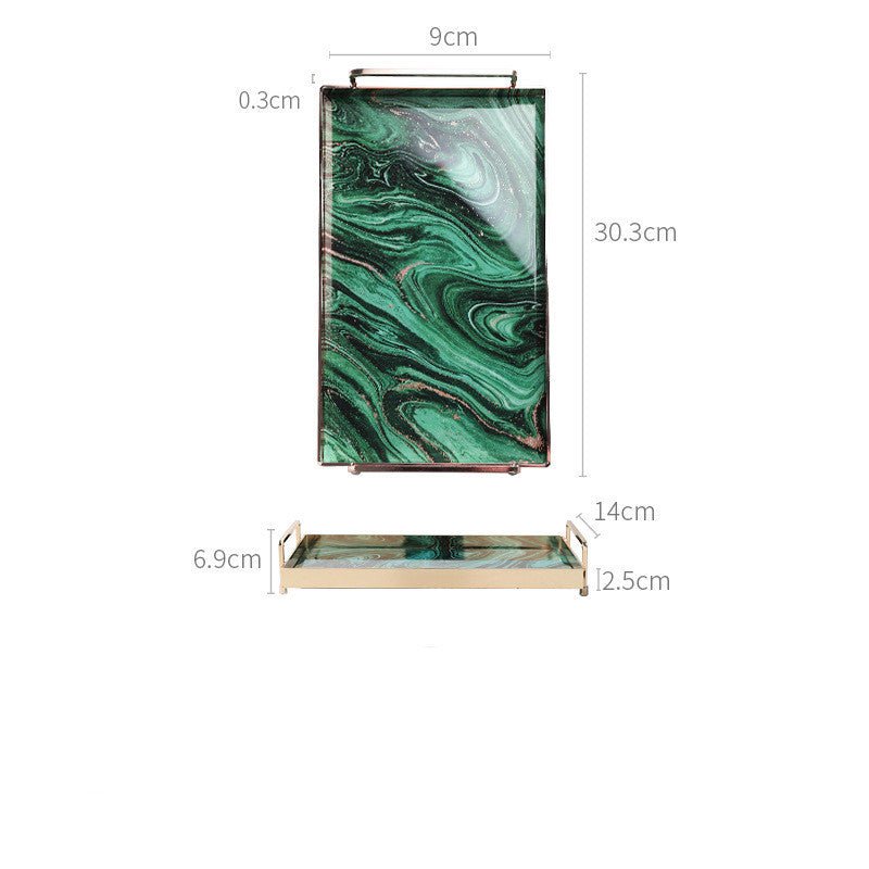Rectangular bath tray $99.00 Dana Fashion Color: Pink Size: L Dana's Kitchen Material: glass Applicable population: Adults Shapes: Rectangular Microwave: not available Applicable scenario: tea drinking Glass: toughened glass Surface technology: heat resis