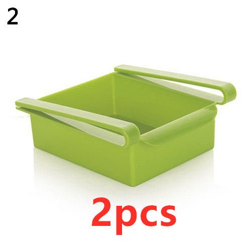 Refrigerator Storage Basket Stretchable Multifunction Kitchen Refrigerator Storage Box $28.96 Dana Fashion Color: 2PCS Green1 Dana's Kitchen Overview: 1. Stretchable Design: You can adjust the holder according to the size of your belongings 2. Durable: Ma