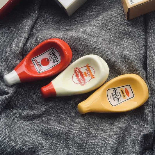 Restaurant Chili Sauce Tomato Sauce Salad Dressing Dish $20.00 Dana Fashion Color: Green Dana's Kitchen Product Information: Material: Ceramic Color: Red, White, Green, Yellow, Large Red, Large Yellow, Large White, Small Pepsi, Small Sprite, Small Coke Pa
