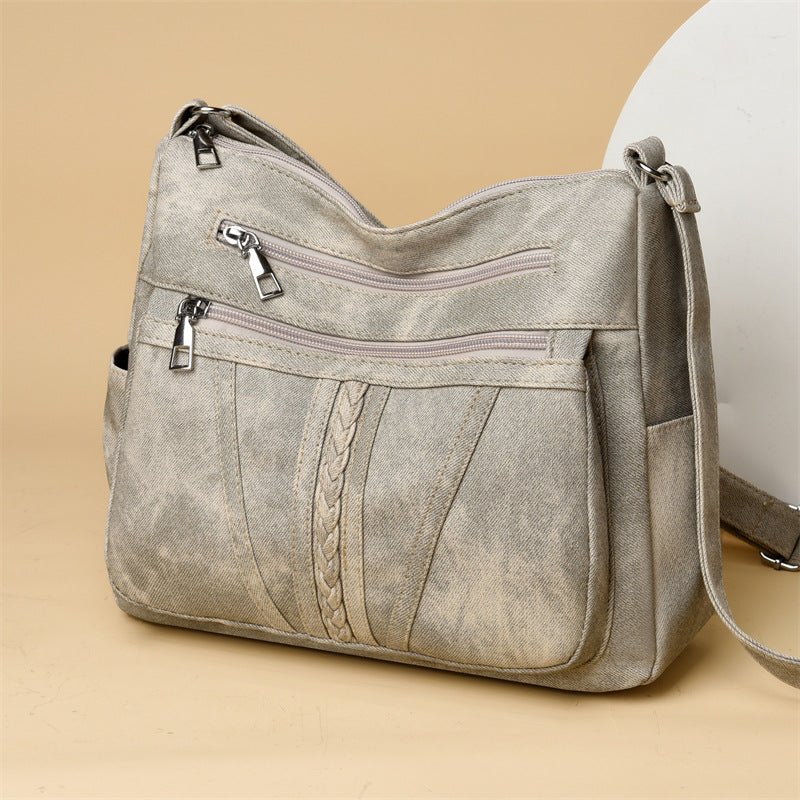 Retro Easy Matching Soft Leather Bag Ladies $37.72 Dana Fashion Color: 33068 Blue Women's Bags Product information: Color: 3306-8 dark gray, 3306-8 yellow, 3306-8 Blue, 3306-8 dark khaki, 3306-8 light khaki khaki Hardness: soft Material: PU Popular elemen