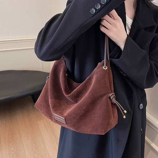 Retro Frosted Leather Maillard Color Bag For Women $45.72 Dana Fashion Color: Black Women's Bags Product information: Color: black, brown, brown, leopard print black, Leopard's Spots coffee Hardness: medium and soft Material: PU Popular elements: sewing t
