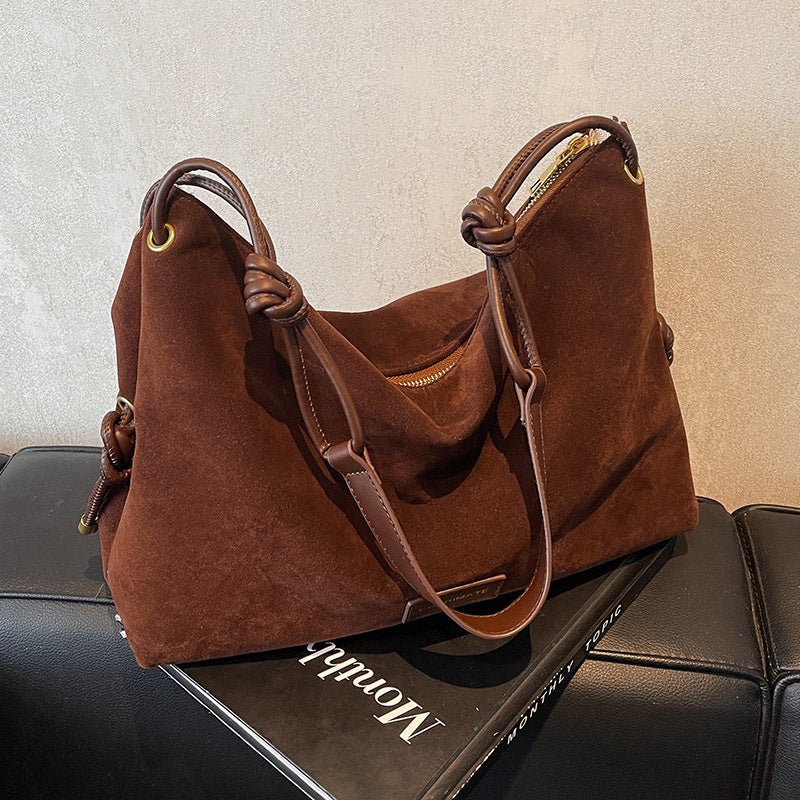 Retro Frosted Leather Maillard Color Bag For Women $45.72 Dana Fashion Color: Black Women's Bags Product information: Color: black, brown, brown, leopard print black, Leopard's Spots coffee Hardness: medium and soft Material: PU Popular elements: sewing t