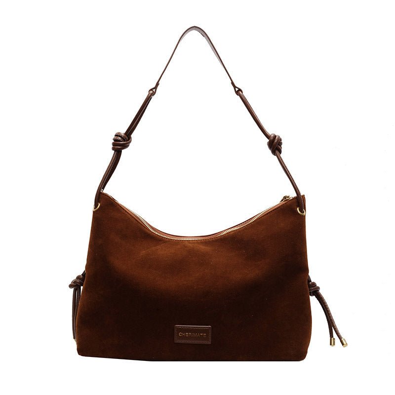 Retro Frosted Leather Maillard Color Bag For Women $45.72 Dana Fashion Color: Black Women's Bags Product information: Color: black, brown, brown, leopard print black, Leopard's Spots coffee Hardness: medium and soft Material: PU Popular elements: sewing t