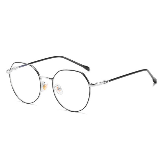 Retro metal glasses $19.00 Dana Fashion Color: Silver Black Women's Accessories Product category: Flat mirror Material: Metal frame Style: Full frame Model: 61027 Degree; Without a degree Style: Both men and women Style: Metal Frame color: black, gold, si