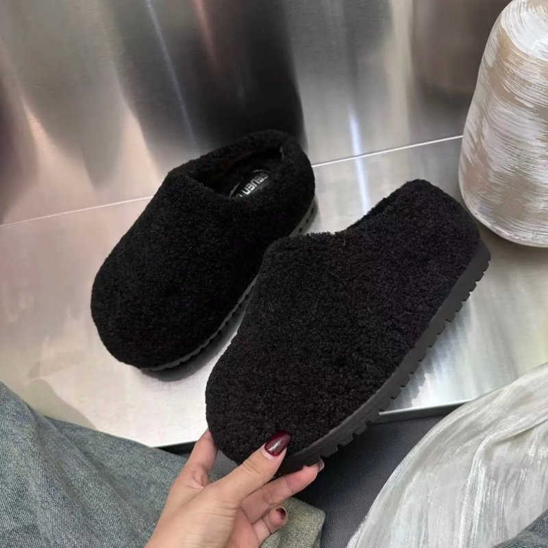 Retro Platform Cotton Shoes Fleece Lined For Women Thick $49.59 Dana Fashion Color: Black Size: 35 Women's shoes Product information: Pattern: solid color Lining material: artificial velboa Applicable sports: Hiking Color: black, beige, brown, leopard pri