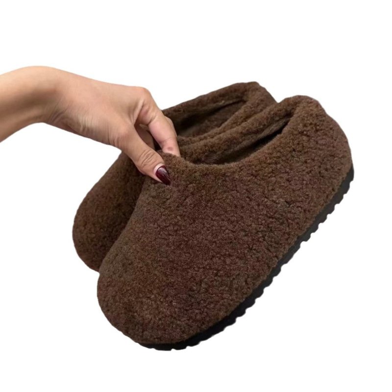 Retro Platform Cotton Shoes Fleece Lined For Women Thick $49.59 Dana Fashion Color: Brown Size: 35 Women's shoes Product information: Pattern: solid color Lining material: artificial velboa Applicable sports: Hiking Color: black, beige, brown, leopard pri