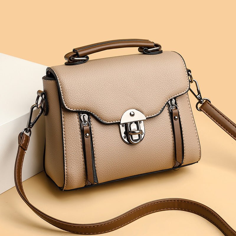 Retro Portable Shoulder Bag Little Wild Fashion $40.51 Dana Fashion Color: Black Women's Bags Product information: Lining texture: PU Applicable scenarios: Daily matching Color: black, blue, khaki Hardness: medium and soft Material: PU Popular elements: L