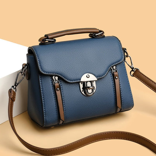 Retro Portable Shoulder Bag Little Wild Fashion $40.51 Dana Fashion Color: Black Women's Bags Product information: Lining texture: PU Applicable scenarios: Daily matching Color: black, blue, khaki Hardness: medium and soft Material: PU Popular elements: L