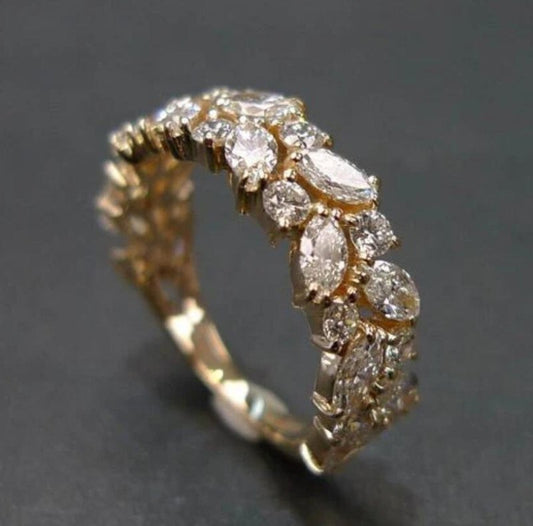Retro Simple And Exaggerated Personalized Women's Ring $14.15 Dana Fashion Color: Gold Size: No 10 Women's Accessories Product information: Type: Ring Treatment Process: Electroplating Color: Gold Size: no.6, no.7, no.8, no.9, no.10 Style: Women's Materia