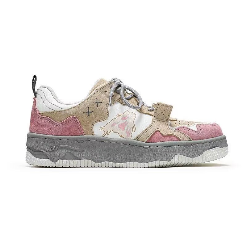Retro Student Sneakers For Women $33.50 Dana Fashion Color: Pink Size: 35 Women's shoes Product information: Color: Pink Size: 35, 36, 37, 38, 39, 40 Sole craft: injection moulded shoes Sole material: rubber Shoe Upper material: artificial pu Size: Packin