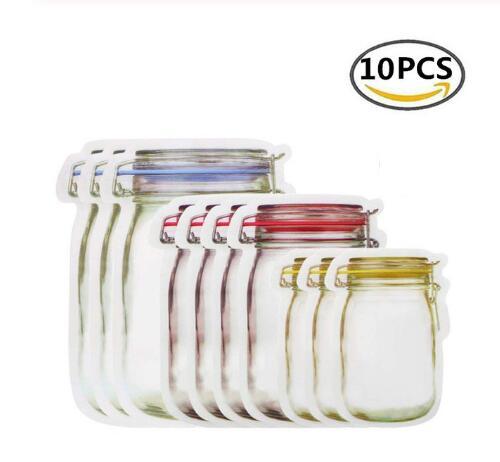 Reusable Snack Storage Bag Nut Biscuit Waterproof Sealed Food Storage Bag Snack Storage Travel Food Assortmen Bag Kitchen Tools $25.64 Dana Fashion Color: 10pcs Dana's Kitchen Overview: 100% brand new and high quality. Non-toxic and tasteless, safe and en