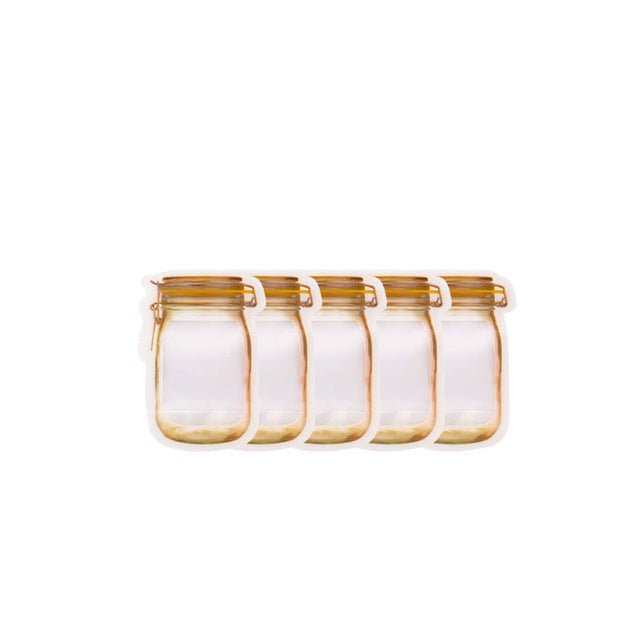 Reusable Snack Storage Bag Nut Biscuit Waterproof Sealed Food Storage Bag Snack Storage Travel Food Assortmen Bag Kitchen Tools $7.20 Dana Fashion Color: 5 pieces Dana's Kitchen Overview: 100% brand new and high quality. Non-toxic and tasteless, safe and