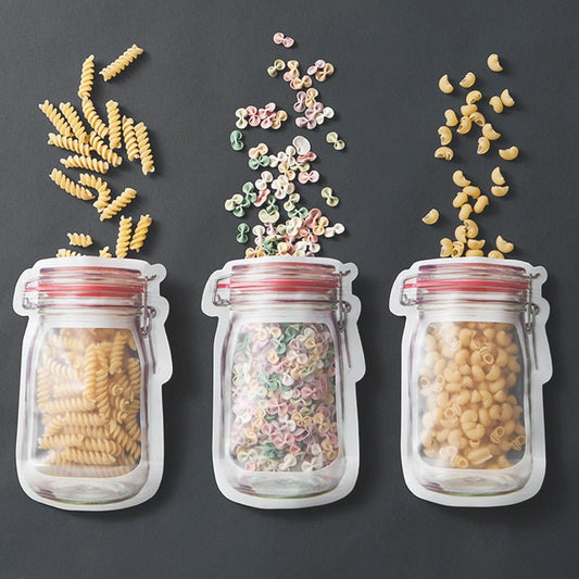 Reusable Snack Storage Bag Nut Biscuit Waterproof Sealed Food Storage Bag Snack Storage Travel Food Assortmen Bag Kitchen Tools $57.65 Dana Fashion Color: 100 pieces Dana's Kitchen Overview: 100% brand new and high quality. Non-toxic and tasteless, safe a