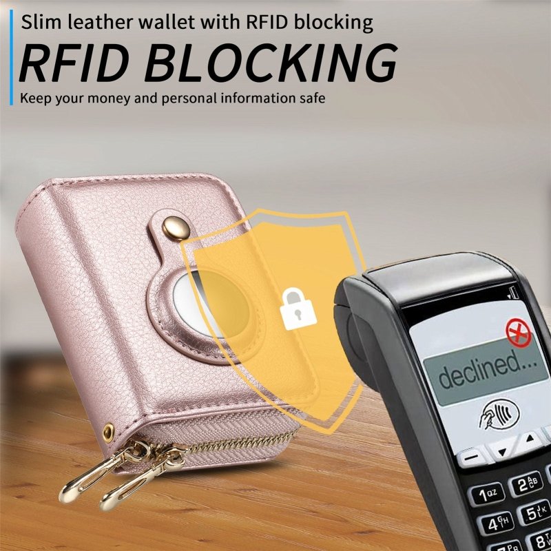 RFID Double Zip Wallet Sets Carbon Fiber PU Storage Card Sleeve $25.67 Dana Fashion Color: Black Women's Bags Product information: Lining texture: pu Applicable scenarios: Daily matching Color: Black, Brown, rose gold, carbon fiber pattern Applicable gend