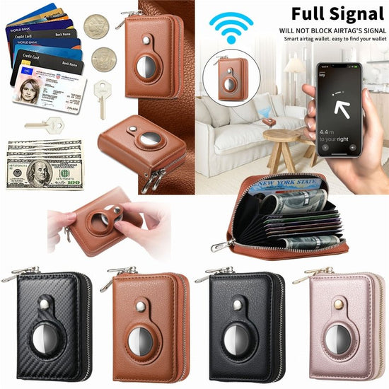 RFID Double Zip Wallet Sets Carbon Fiber PU Storage Card Sleeve $25.67 Dana Fashion Color: Black Women's Bags Product information: Lining texture: pu Applicable scenarios: Daily matching Color: Black, Brown, rose gold, carbon fiber pattern Applicable gend