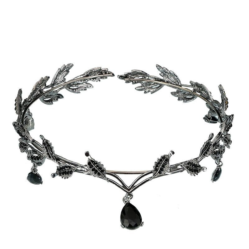 Rhinestone Hair Accessories Forehead Ornament Forehead Diamond Birthday Crown $20.42 Dana Fashion Color: HG 102 Bronze Green Water Drop Women's Accessories Product information: Treatment Process: Electroplating Color: HG-102 silver white diamond, HG-102 g
