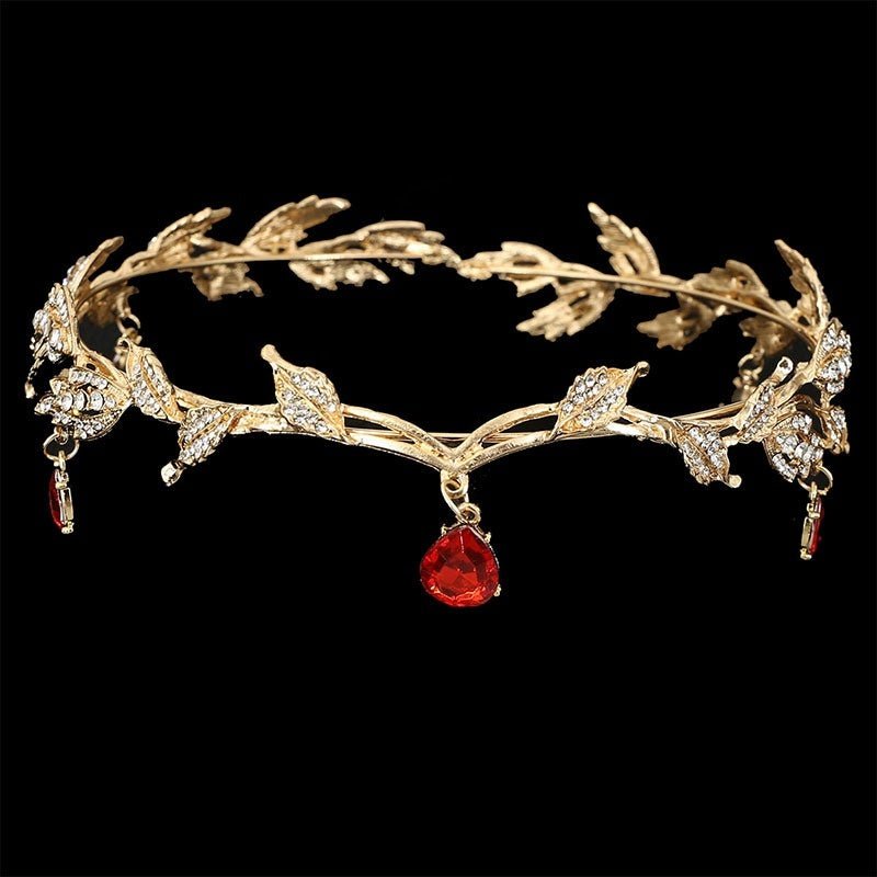 Rhinestone Hair Accessories Forehead Ornament Forehead Diamond Birthday Crown $20.42 Dana Fashion Color: HG 102 Bronze Green Water Drop Women's Accessories Product information: Treatment Process: Electroplating Color: HG-102 silver white diamond, HG-102 g