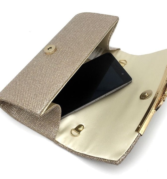 rls Wedding Clutches Handbag Chain Shoulder Bag Bolsas Mujer $31.01 Dana Fashion Color: Black Women's Bags Brand: Liang ying Type: Women evening bag Function: Phone/ Pockets/ Make up Weight : 200g Size: 20 cm x 10 cm x 6 cm/7.87 x 3.93 x 2.36inch Chain le