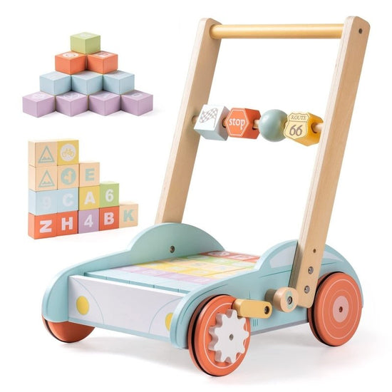 ROBUD Wooden Baby Walker Push With ABC 123 Traffic Sign Gifts For Todders 3 Year $209.44 Dana Fashion Style: WRP04 Toys & Hobbies ROBUD Wooden Baby Walker Push with ABC 123 Traffic Sign Blocks for Toddlers MULTIFUNCTION BABY PUSH WALKER:Purchase one and g