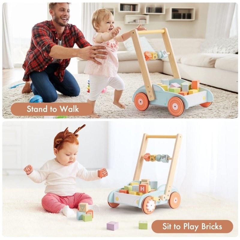 ROBUD Wooden Baby Walker Push With ABC 123 Traffic Sign Gifts For Todders 3 Year $209.44 Dana Fashion Style: WRP04 Toys & Hobbies ROBUD Wooden Baby Walker Push with ABC 123 Traffic Sign Blocks for Toddlers MULTIFUNCTION BABY PUSH WALKER:Purchase one and g