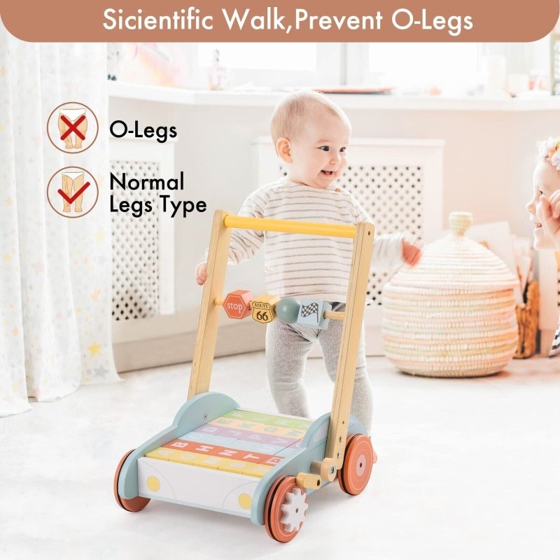 ROBUD Wooden Baby Walker Push With ABC 123 Traffic Sign Gifts For Todders 3 Year $209.44 Dana Fashion Style: WRP04 Toys & Hobbies ROBUD Wooden Baby Walker Push with ABC 123 Traffic Sign Blocks for Toddlers MULTIFUNCTION BABY PUSH WALKER:Purchase one and g