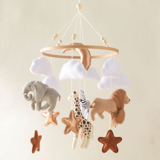 Room Hand-eye Coordination Decoration Wind Chimes Crib Felt Forest Animal Cloud Moon Bed Bell $54.87 Dana Fashion Color: Animal Kingdom Bed Bell Toys & Hobbies Product information: Ability Training: grasping and hand-eye coordination Color: Animal Kingdom