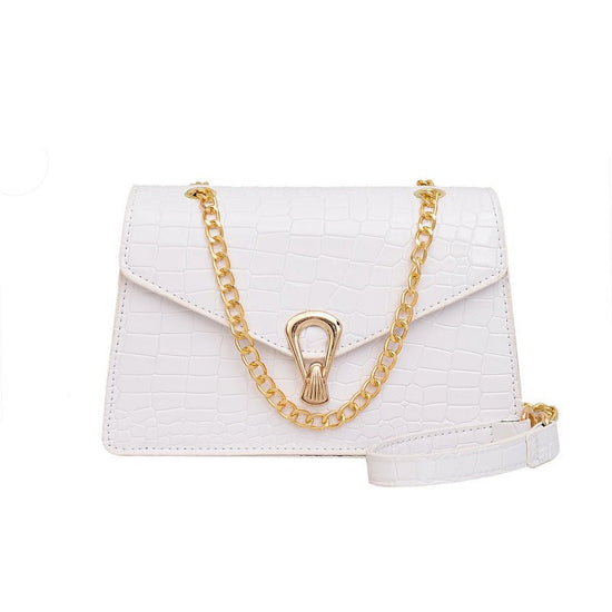 Rose Red Crocodile Pattern Women's Chain Bag $24.66 Dana Fashion Color: Black Women's Bags Product information: Lining texture: synthetic leather Applicable scenario: Daily configuration Color: white, black, green, Rose red, gray, dark brown, blue Outer b