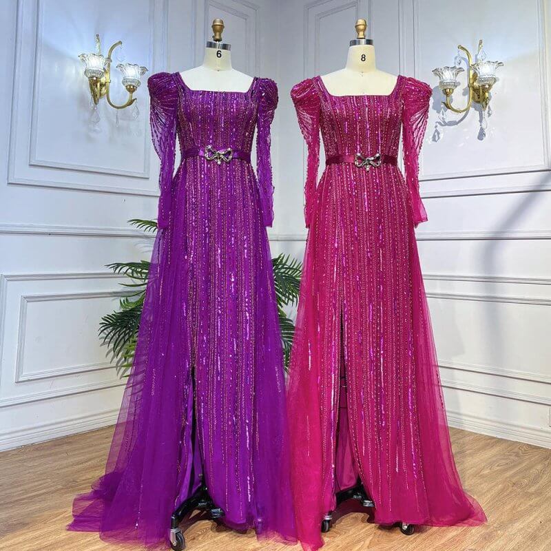 Rose Red Host Performance Evening Dress $799.00 Dana Fashion Color: Gray Blue Size: L Women's clothing Product information: Color: Rose red, purple, gray blue Waist type: tight waist Size: XS,S,M,L,XL,XXL,XXL,XXXXL Popular elements: zipper Main fabric com