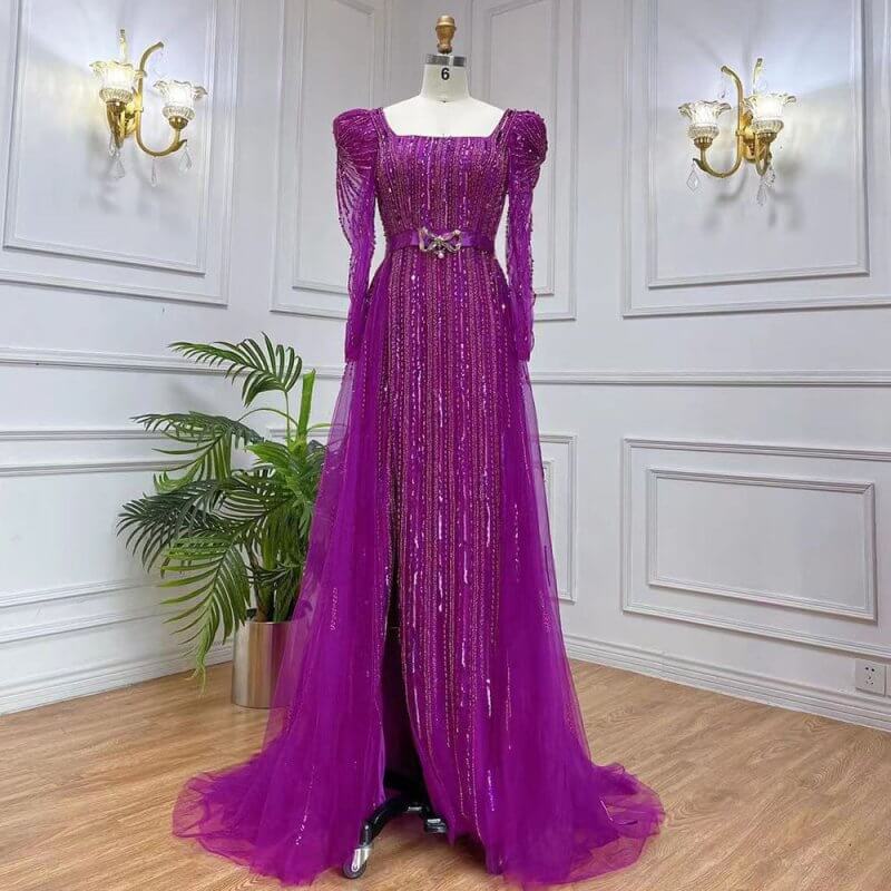Rose Red Host Performance Evening Dress $799.00 Dana Fashion Color: Purple Size: L Women's clothing Product information: Color: Rose red, purple, gray blue Waist type: tight waist Size: XS,S,M,L,XL,XXL,XXL,XXXXL Popular elements: zipper Main fabric compos