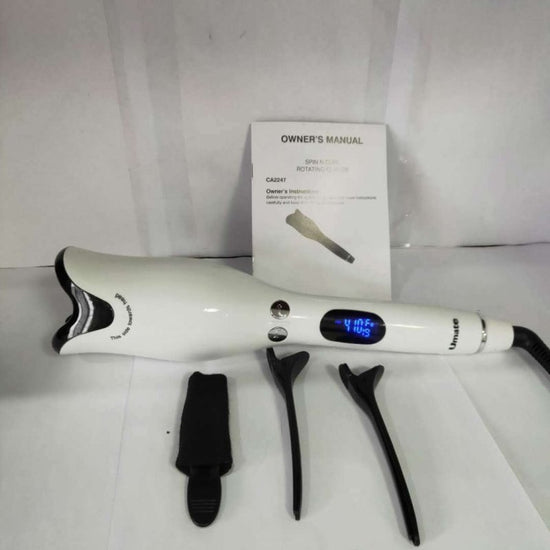 Rose-shaped heating liquid crystal curler $107.44 Dana Fashion Color: White Model: AU Beauty Tools Product Name: Rose Curler Style: ordinary / LCD display Product material: ABS+ ceramic infrared heater Display: LCD digital display Temperature: adjustable