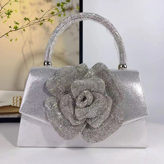 Rose Super Popular Banquet Bag Crossbody $53.92 Dana Fashion Color: Black Women's Bags Product information: Applicable scenarios: Daily matching Color: silver, black, champagne, gold, more colors can be customized Material: Polyester Style: cross-border F