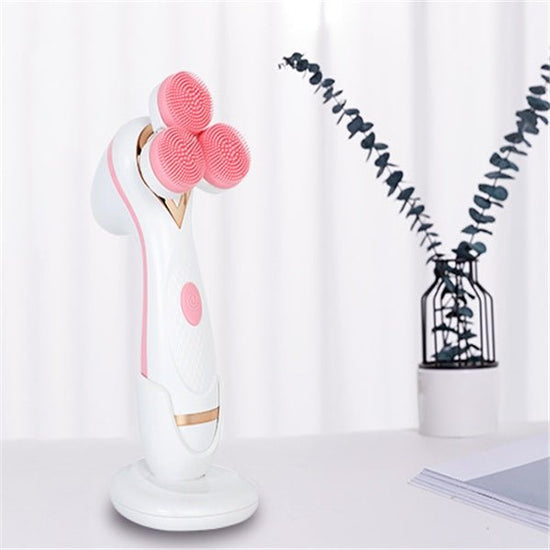 Rotary Silicone Cleansing Device $116.36 Dana Fashion Color: Pink Beauty Tools Function: Ultrasound Product Features: Face Wash Silicone Hair Brush Gear: 2 gears Working method: electric rotation Color: Blue (rechargeable), pink (rechargeable)
