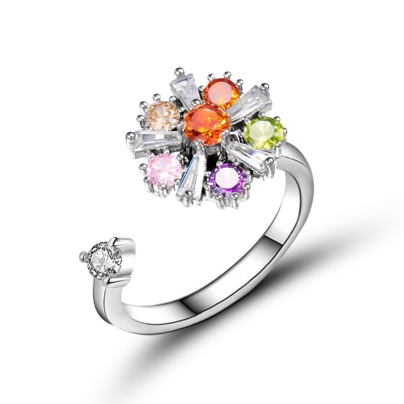 Rotatable Decompression Ring Adjustable Bee $11.35 Dana Fashion Color: RI22Y069414 Size: Opening Women's Accessories Product information: Type: Ring Treatment Process: Electroplating Color: RI22Y0694-1,RI22Y0694-3,RI22Y0694-5,RI22Y0694-7,RI22Y0694-8,RI22Y