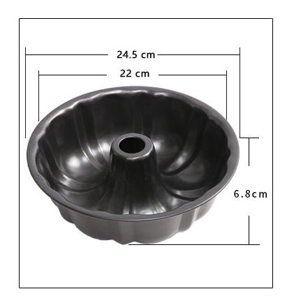 Round Deep Baking Mold Bundt Pumpkin Shape Cake Pan $19.50 Dana Fashion Color: Black Dana's Kitchen Overview: - Reliable material, food grade steel carbon, baked goods pop out easily - Multifunction, great to make bundt cakes, coffee cake, jello recipes a