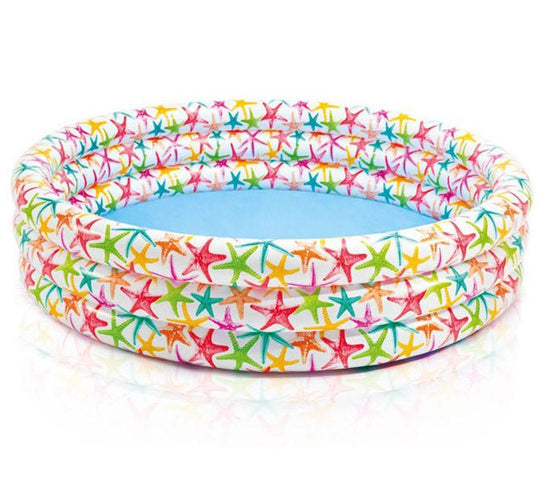 Round Inflatable Pool for Baby Swimming Bathing $122.11 Dana Fashion Style: Starfish Baby & Mother Specifications: S ize: 168cm * 38cm W eight: 2.2kg Material: PVC Material thickness: 0.25mm Package Content: 1x Pool Overview : 1.Made of environmental and