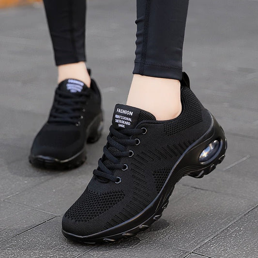 Round Toe Front Lace-up Women's Low Top Mesh Sneakers $36.28 Dana Fashion Color: Black Size: 35 Women's shoes Product information: Lining material: Mesh Color: red, black Upper height: low top Heel height: mid heel (3-5CM) Heel shape: flat heel Size: 35,