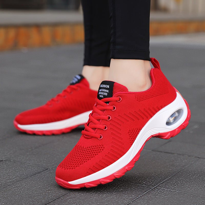 Round Toe Front Lace-up Women's Low Top Mesh Sneakers $36.28 Dana Fashion Color: Black Size: 35 Women's shoes Product information: Lining material: Mesh Color: red, black Upper height: low top Heel height: mid heel (3-5CM) Heel shape: flat heel Size: 35,
