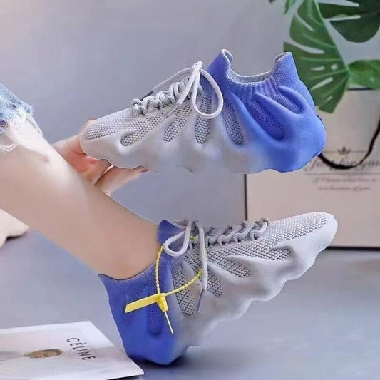 Round Toe Lace Up Breathable Sneakers $39.50 Dana Fashion Color: Black Size: 35 Women's shoes Product information: Lining material: Mesh Upper height: low top Heel height: low heel (1-3CM) Heel shape: Horseshoe heel Size: 35, 36, 37, 38, 39, 40, 41, 42, 4