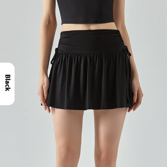 Running Badminton Yoga Skirts Women $40.50 Dana Fashion Color: Black Size: L Women's clothing Product information: Color: white, dark blue, black, green pear green Size: S,M,L,XL Function: breathable Fabric composition: nylon/nylon Note: 1. Asian sizes ar