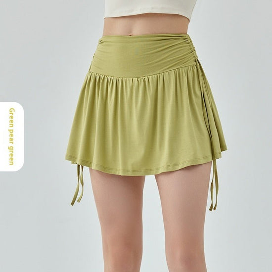 Running Badminton Yoga Skirts Women $40.50 Dana Fashion Color: Green Pear Green Size: L Women's clothing Product information: Color: white, dark blue, black, green pear green Size: S,M,L,XL Function: breathable Fabric composition: nylon/nylon Note: 1. Asi