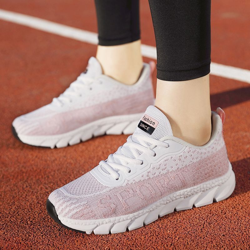 Running Shoes Plus Size Women's Shoes Summer Lightweight Breathable $46.95 Dana Fashion Color: White And Purple Size: 35 Women's shoes Product information: Suitable site: plastic, floor, wild, hard ground, soil field, natural lawn, artificial grassland, M