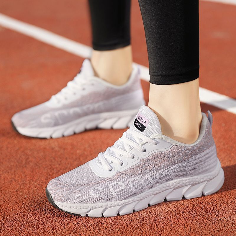 Running Shoes Plus Size Women's Shoes Summer Lightweight Breathable $46.95 Dana Fashion Color: White Powder Size: 35 Women's shoes Product information: Suitable site: plastic, floor, wild, hard ground, soil field, natural lawn, artificial grassland, Mount